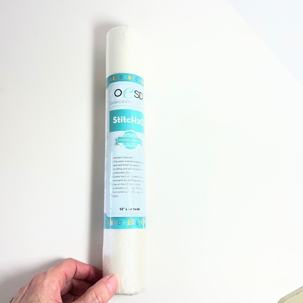 OeSD Embroidery Stabilizer StitcH2) Wash Away 12" x 12 Yards NIP